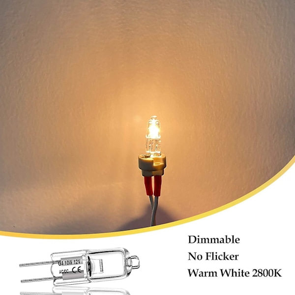 20 stk Halogenlampe Pære G4-12V-20W Krystall Lampe Mikroskop Instrument Stift Pære Halogen Wolfram Pære
