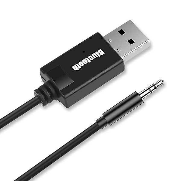 Bil Bluetooth Receiver 3.5mm Jack Aux Til USB Bil Audio Adapter Auto MP3 Musikafspiller USB Dongle til Trådløst Keyboard FM Radio Højttaler