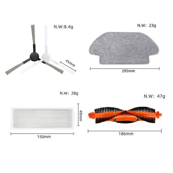 Til Mi Robot Støvsuger Moppe 2S / Moppe P / Moppe Pro / XMSTJQR2S / STYTJ02YM Reservedele Hepa Filter
