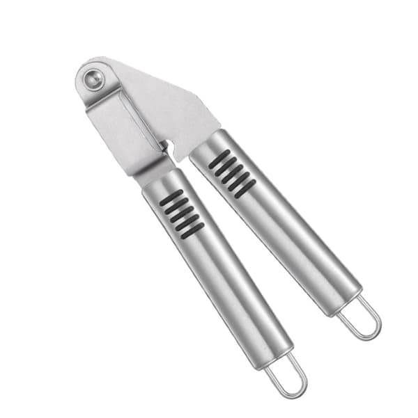 New Garlic Press with Non-Slip Stainless Steel Handle