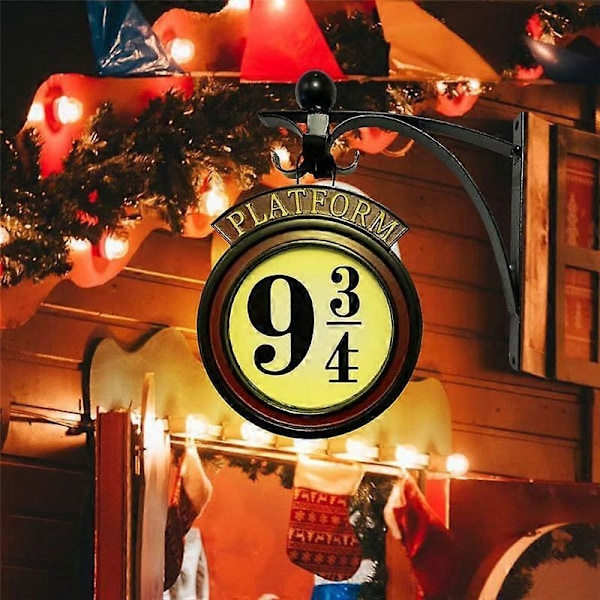9 3/4 Nattlampa Vägglampa Hem Garage Rum Dekor 9 3/4 Skylt Magisk Lampa Fan Älskare Gåva