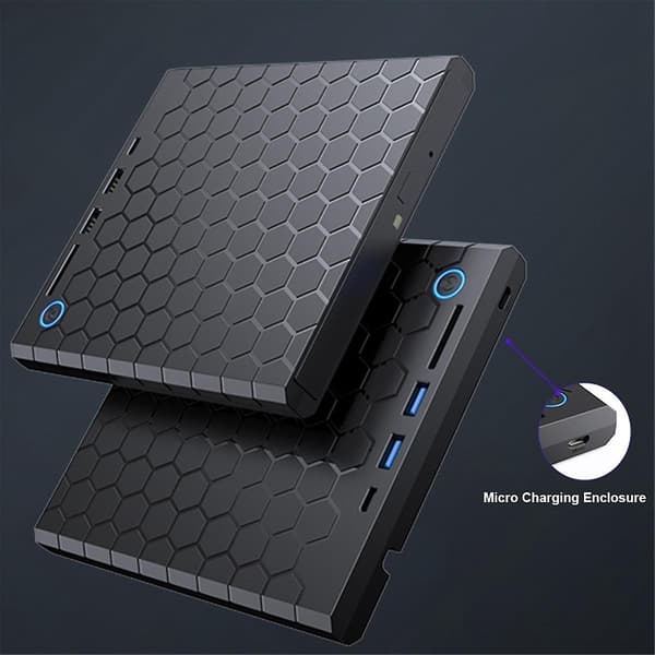 USB 3.0 Ekstern CD DVD-læser CD/DVD-drev med SD/TF-porte DVD-brænder CD/DVD-drevafspiller til PC