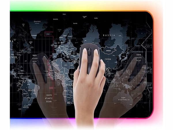 Pelihiirimatto LED-valolla – 90 x 40 cm