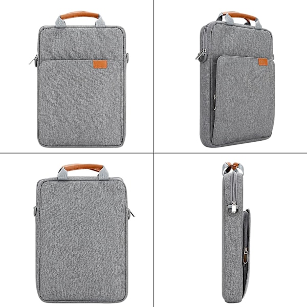 13-tommers laptopveske med skulderstropp og håndtak, dataveske for 13.3 Apple Macbook Air, Mac Pro med polstring