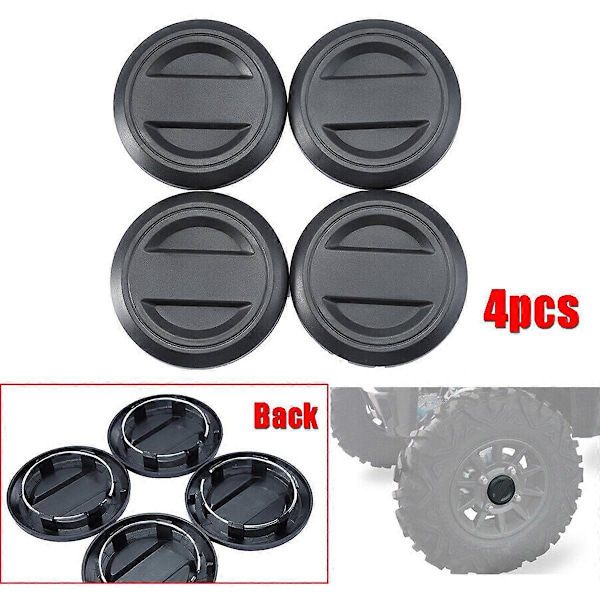 4 stk. Hjulkapsel Felg Nav Senterdeksel 1522872-655 for 2017+ RZR XP XP4 RS1 1000 Turbo / Senter