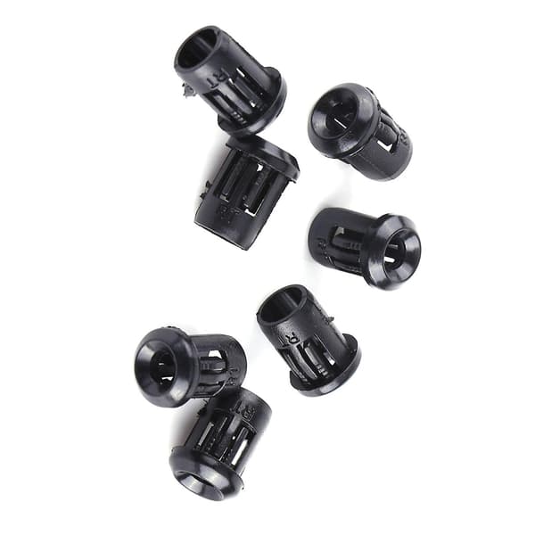 3 mm LED 50 stk. Lampesokkel Diodeholder Nylon Sort Klipsramme Nyttig