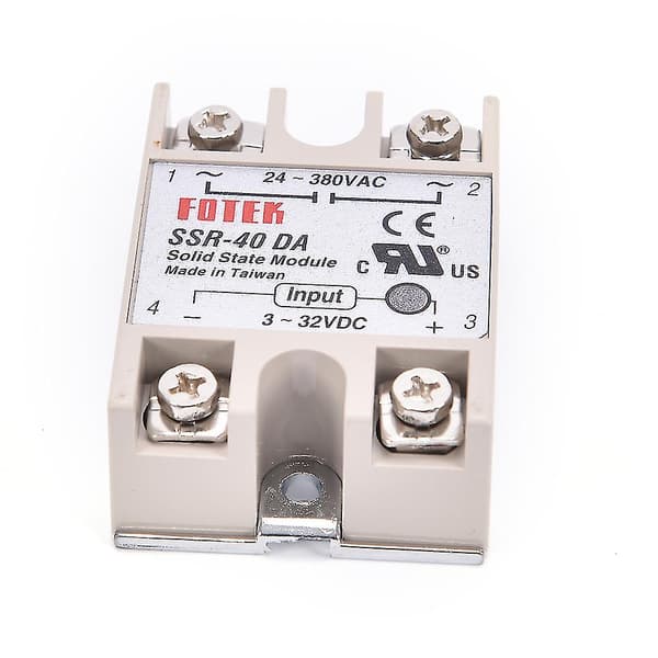 Industriell Solid State Relä Ssr 40a Med Skyddsflagga Ssr-40da 40a Dc Control Ac Shytmv