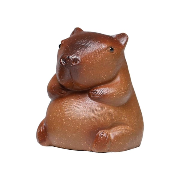 Te Dyr Ornamenter Souvenir Sød Capybara Te Dyr Statue til Hjem Værelse Kontor