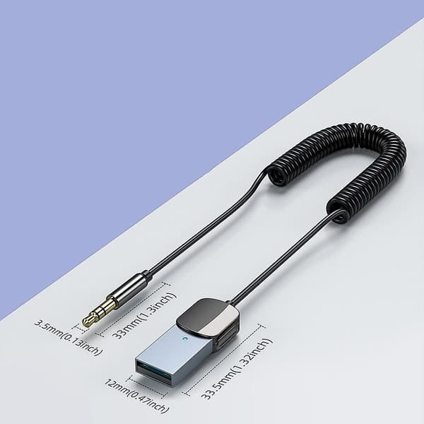 Bil Bluetooth Modtager Aux Adapter
