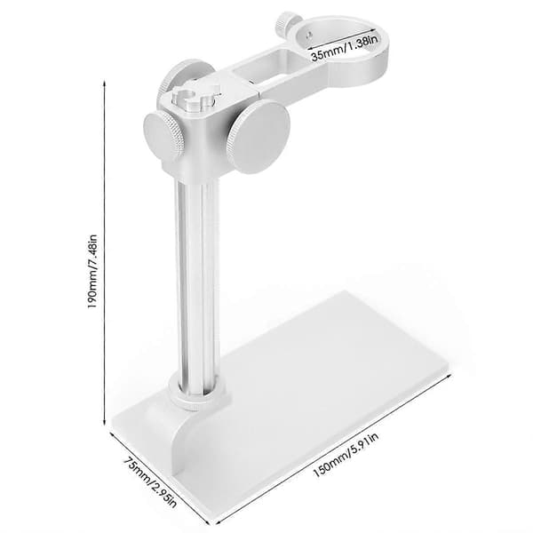 Aluminiumslegering Stand Bracket Elektron Mikroskop Holder sølv