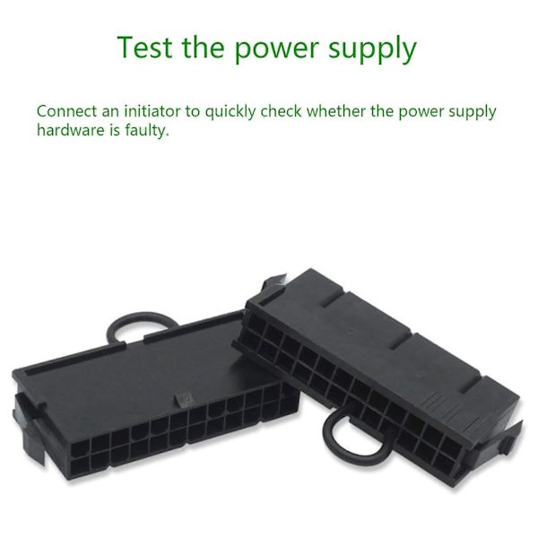 1 stk. 24-pin ATX strømforsyningsjumper PSU Stand Alone Genstart Aktiver Connector til BTC Miner-maskine