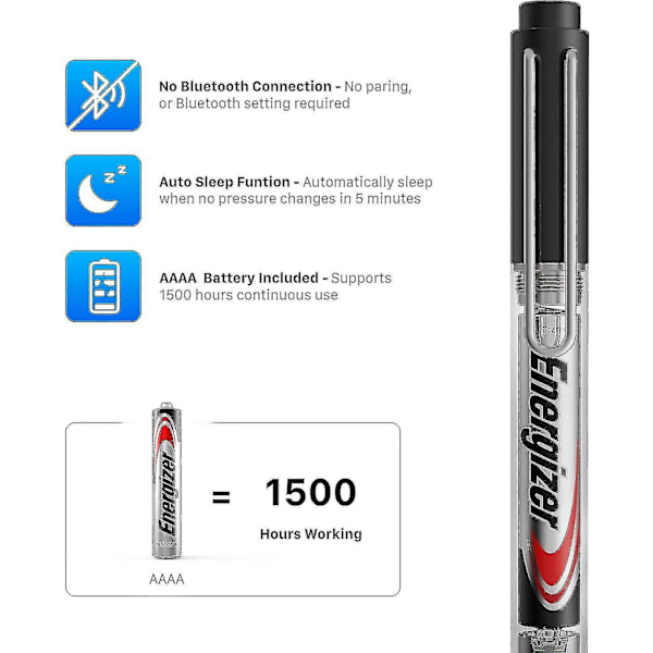 Uogic Pen för Microsoft Surface, [uppgraderad] 4096 tryckkänslighet Palm Rejection Stylus, kompatibel med nya Surface Pro 8 & Pro 7/laptop Studio/g