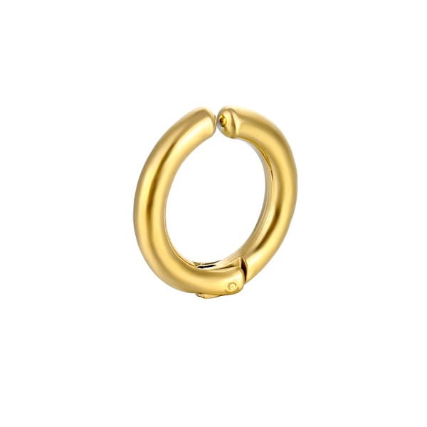 Falsk Piercing Ørering Uden Hul Tyk Ring Guld 10mm