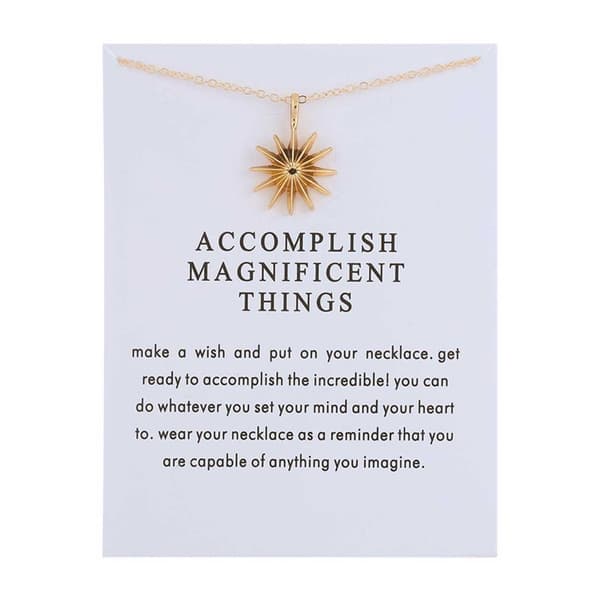 Gavehalskæde Guld Accomplish Magnificent Things Kæde Vedhæng
