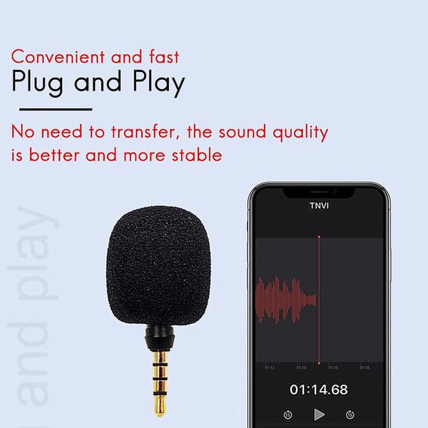 Mini Kondensatormikrofon Lavaliermikrofon Mikrofonheadset Högtalarmikrofon