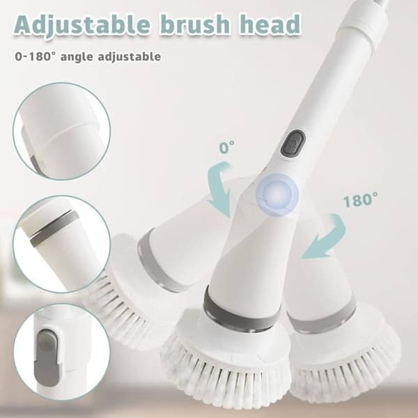 Extendable Electric Cleaning Brush 6-in-1