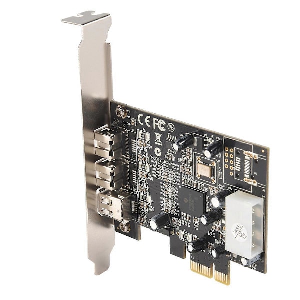 SY-PEX30016 3 Port IEEE 1394 Firewire 1394B & 1394A PCIe 1.1 X1 Kort TI XIO2213B Chipset Kræver Le