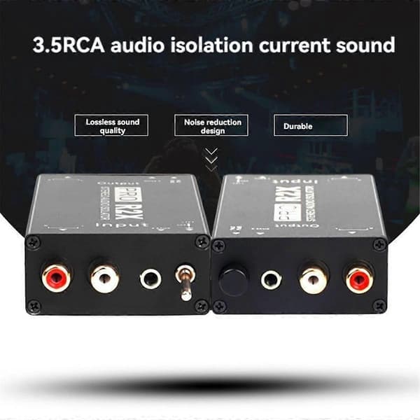 3.5MM+ Audio Isolator Audio Strøm Akustisk Isolator Audio Støj Eliminator Fælles Jord Isolator