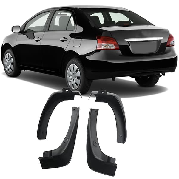 4 stk. Universal Stænklapper Mudguards til VIOS / YARIS / / BELTA Sedan 2007-2013