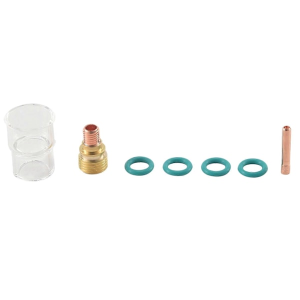 7st/Set 12 Glas Kopp Kit Stubby Collets Kropp Gaslins Tig Svetshandske För Wp-9/ 20/ 25 Svetstillbehör