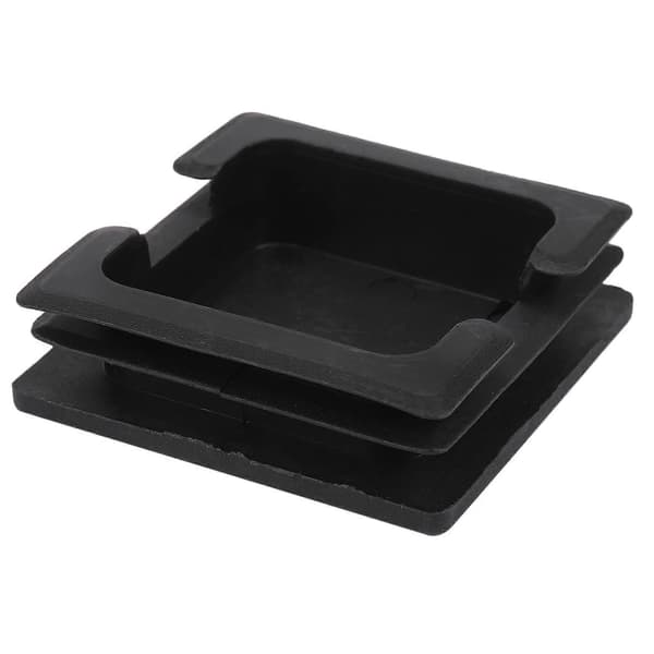 75 mm x 75 mm firkantede plastikpropper, rørindsatser, endepropper, 2 stk.
