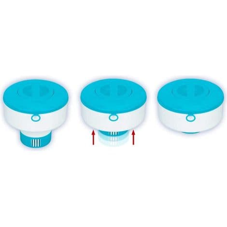 Stor flydende kemikaliedispenser til swimmingpool og spa (brom og klor) 29041