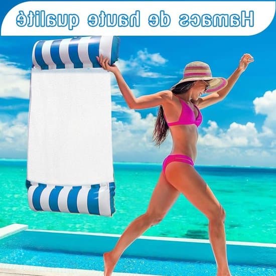 2-piece Inflatable Pool Mattress, 4-in-1 Swim Mat, Floating Hammock and Pool Accessory for Relaxation and Fun