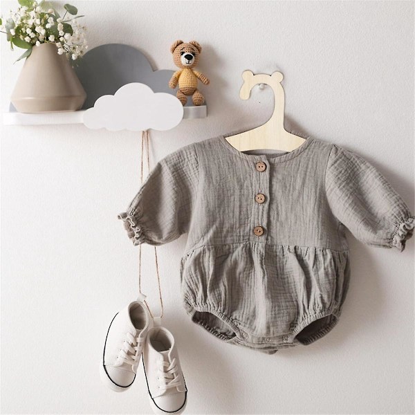 Träklädhängare för barn, 20 st Babyklädhängare för kläder 9 tum Barn Baby Toddler Barn Träklädhängare, för kläder & byxor