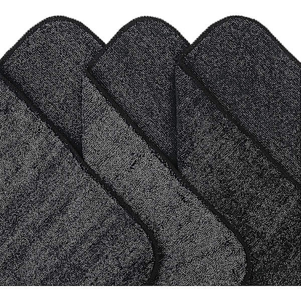 Premium Mikrokuitu Puhdistusliina, 30 X 30 Cm (12 Pakkausta) (musta)