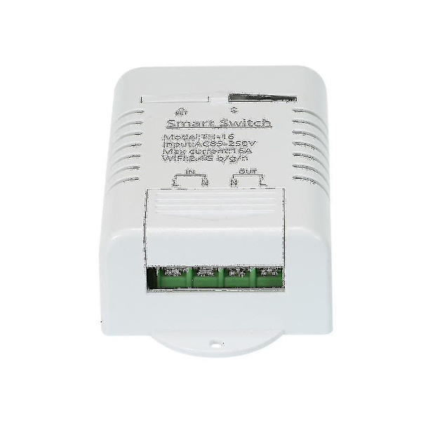 Th-16 Smart Wifi Switch Kompatibel med Sonoff & Ewelink 16a/3500w Overvågning Temperatur Trådløs