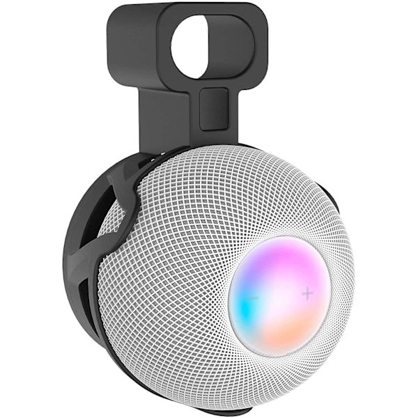 Väggfäste för uttag för Apple Hompod Mini, inga skruvar och osynlig perfekt sladdhantering