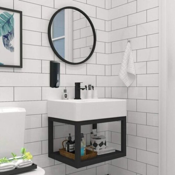Vægmonterede sæbedispensere til showergel, shampoo, balsam - mat sort
