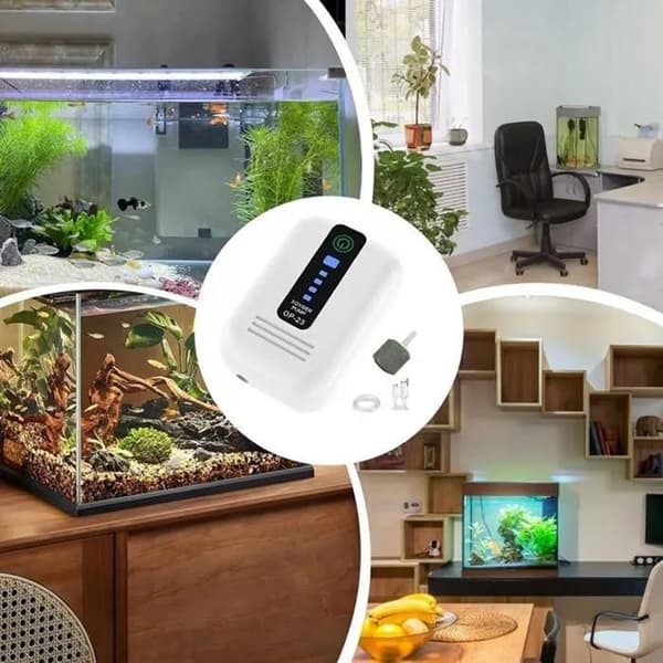 Syresättare - Kompakt USB-pump - Tyst - Förlängd batteritid - Svart