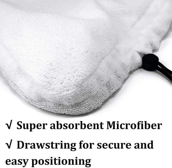 4 Dampmopperklud, Trekant Mikrofiber Dampmopperklud, Vaskbar Udskiftning Dampmopperpuder Til C