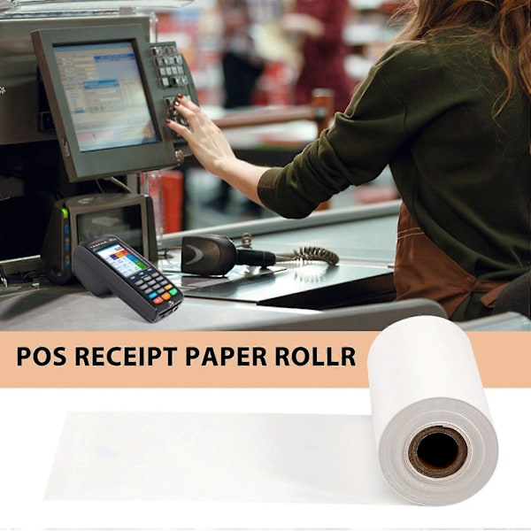 10 stk. termisk papir, til mobil 58 mm 30 mm mini termisk printer kasseapparat kvitteringspapirrulle