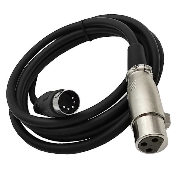 DIN 5-pin til XLR 3-pin lydkabel for matchende musikkinstrumenter eller kabler med MIDI eller XLR DIN 5P Ma