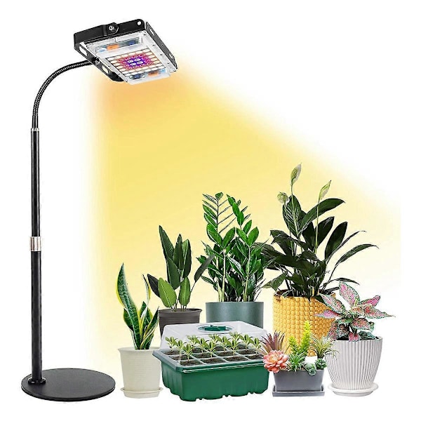 Bordsmonterad Växtlampa 200W, Skrivbordsväxtlampor för Inomhusväxter, UV-IR Fullspektrum Växtlampa