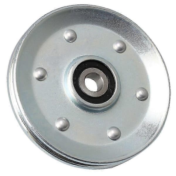 90x10mm Jernleje Remskive til Garageport Sølv