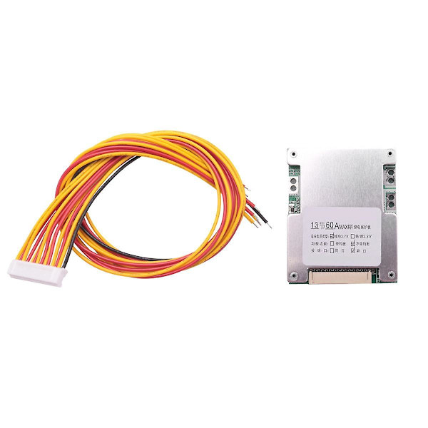 13s 48v 60a Batteriskyddskort Li-ion Cell Batteri Bms Pcb Utjämningstavla