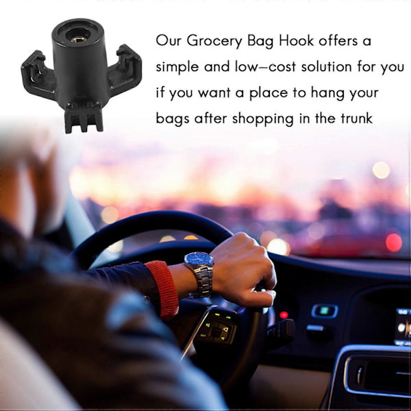 2 st Bagagekrokar för bil, baklucka, matvarukassar, handskfack
