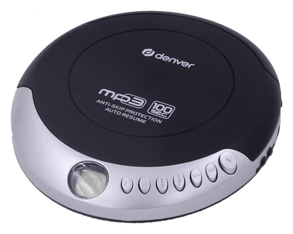 Denver DMP-391 - Discman - CD, MP3 med antishockfunktion og basforstærkning