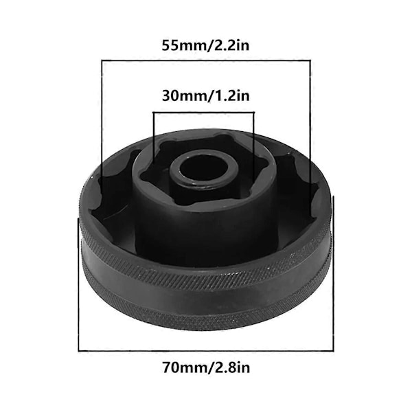 55mm+30mm Hylsnyckel för Hjulmutter Ducati 1098 1198 1199