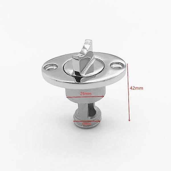316 Rustfrit Stål Marine Agterstavn Vandudløb 42mm Påfyldningsdæksler Yacht Hardware Tilbehør, Bådafløb