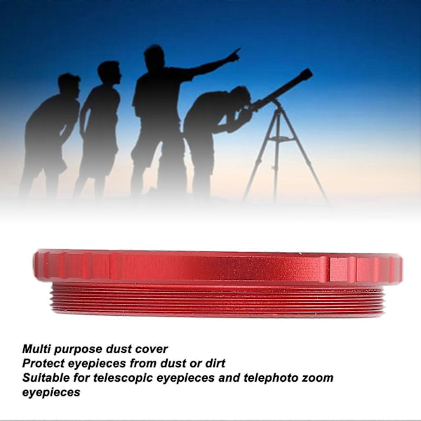 Teleskoplins Dammskydd Aluminiumlegering Skyddande Linslock Cover för Teleskop Okular Telezoom Okular