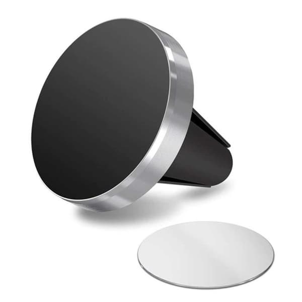 Magnetisk Mobilholder til Bilens Ventilationsgitter Bilholder Sølv