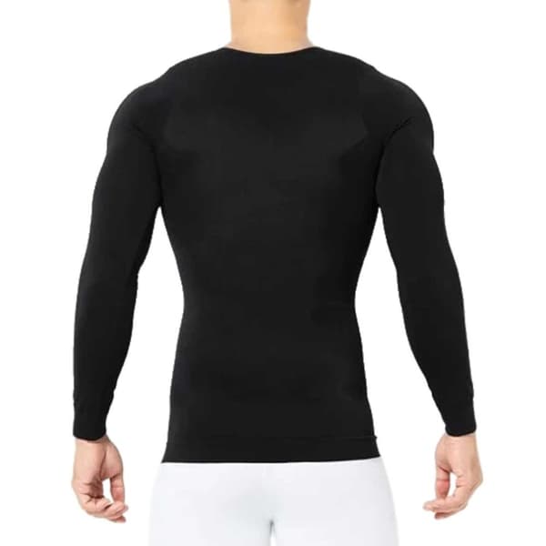 Long-sleeved Shaping Posture Shirt T-shirt Better Posture | Selectable Size | Black