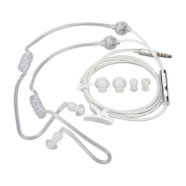 Luftslangeørepropper, strålingsfrie, støyreduksjon, 3,5 mm headset