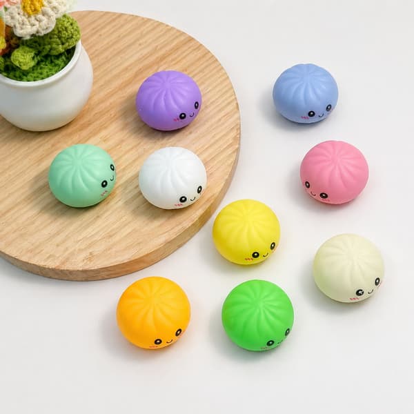 Julkalender 2026, 24 Dumpling Squishy Överraskningsleksaker, Lugnande Ångest- och Stresslindring, Julklapp för Barn