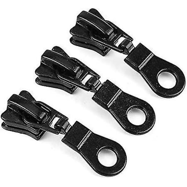 Lynlås Slider Metal Legering Lynlås (sort) (2 stk)