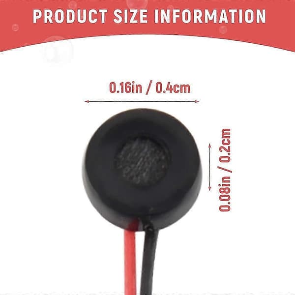 10st Elektret Kondensator Mikrofonkapsel 4mm X 2mm För PC Telefon MP3 MP4